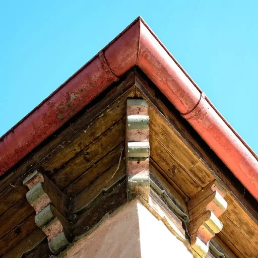 A corner of a house in La Vergne, TN, highlighting the soffit and fascia, showcasing the key structural elements near the gutter system.